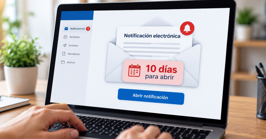 La regla de los diez días de las notificaciones electrónicas