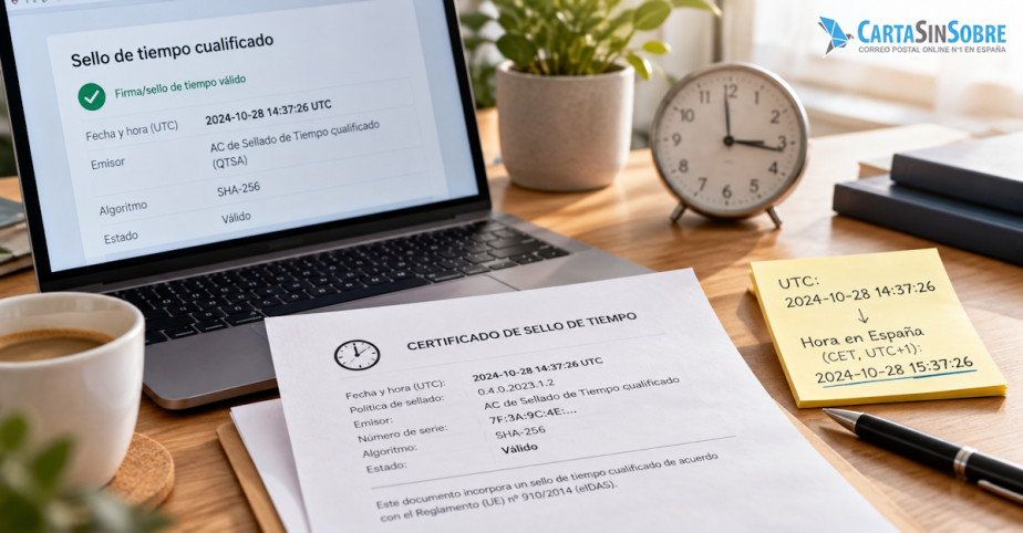 Hora UTC de un sello de tiempo: cómo pasarla a hora local