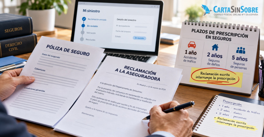 Prescripción del seguro: plazos y cómo interrumpirla