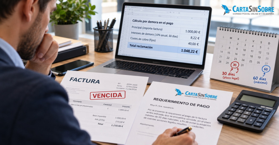 Plazo legal para pagar una factura: 30 días, máximo 60
